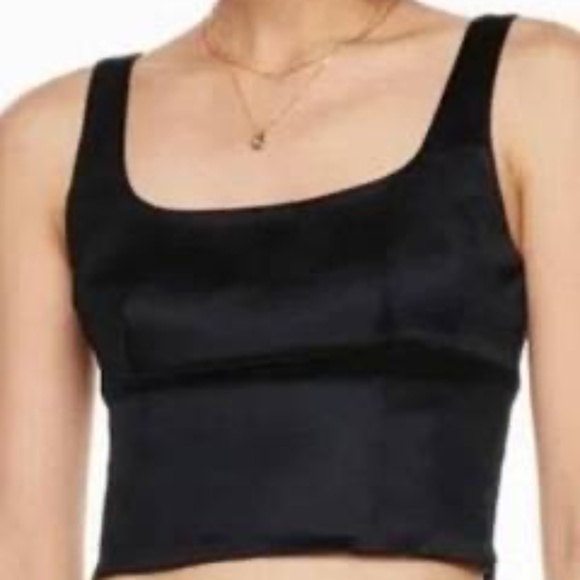 Aritzia Wilfred Satin Bustier Crop Top - Picture 1 of 2
